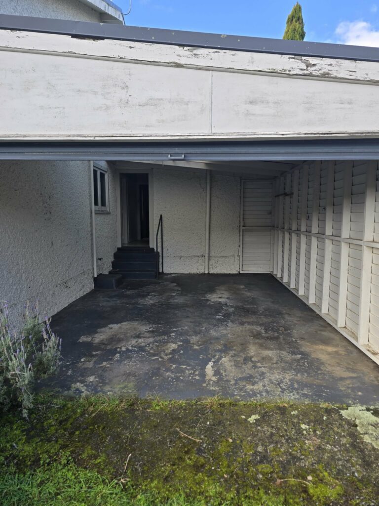 Cleared garage after rubbish removal in Dannevirke