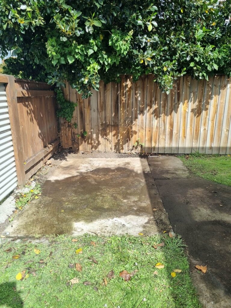 Cleared garden and outdoor area after rubbish removal in Palmerston North